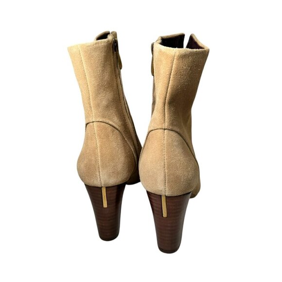 Franco Sarto Pia Bootie Cookie Tan Suede Women's size 8 NEW - Picture 6 of 7